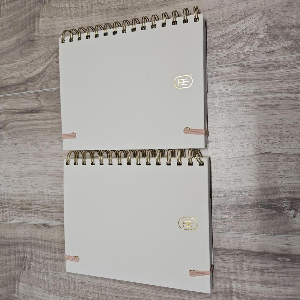 New Lot 2Threshold Floral Spiral Planner with Stickers - Set of 2 - Picture 2 of 6